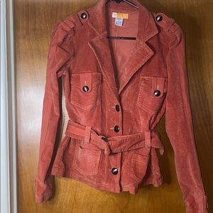 Burnt Orange Corduroy Jacket